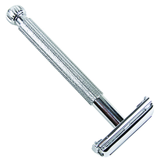 Parker Unisex Textured Long Handle Butterfly Open Safety Razor