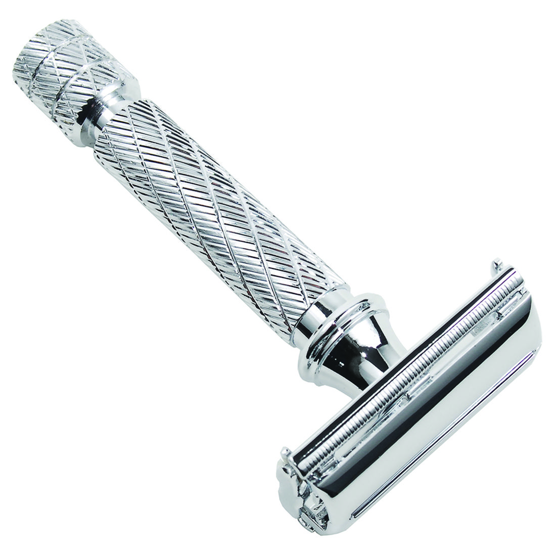 Parker Textured 3" Short Handle Butterfly Open Safety Razor 