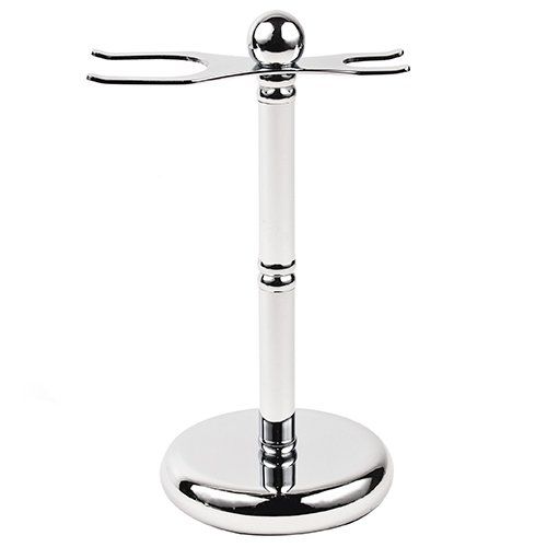 Deluxe Chrome 2 Prong Shave Stand
