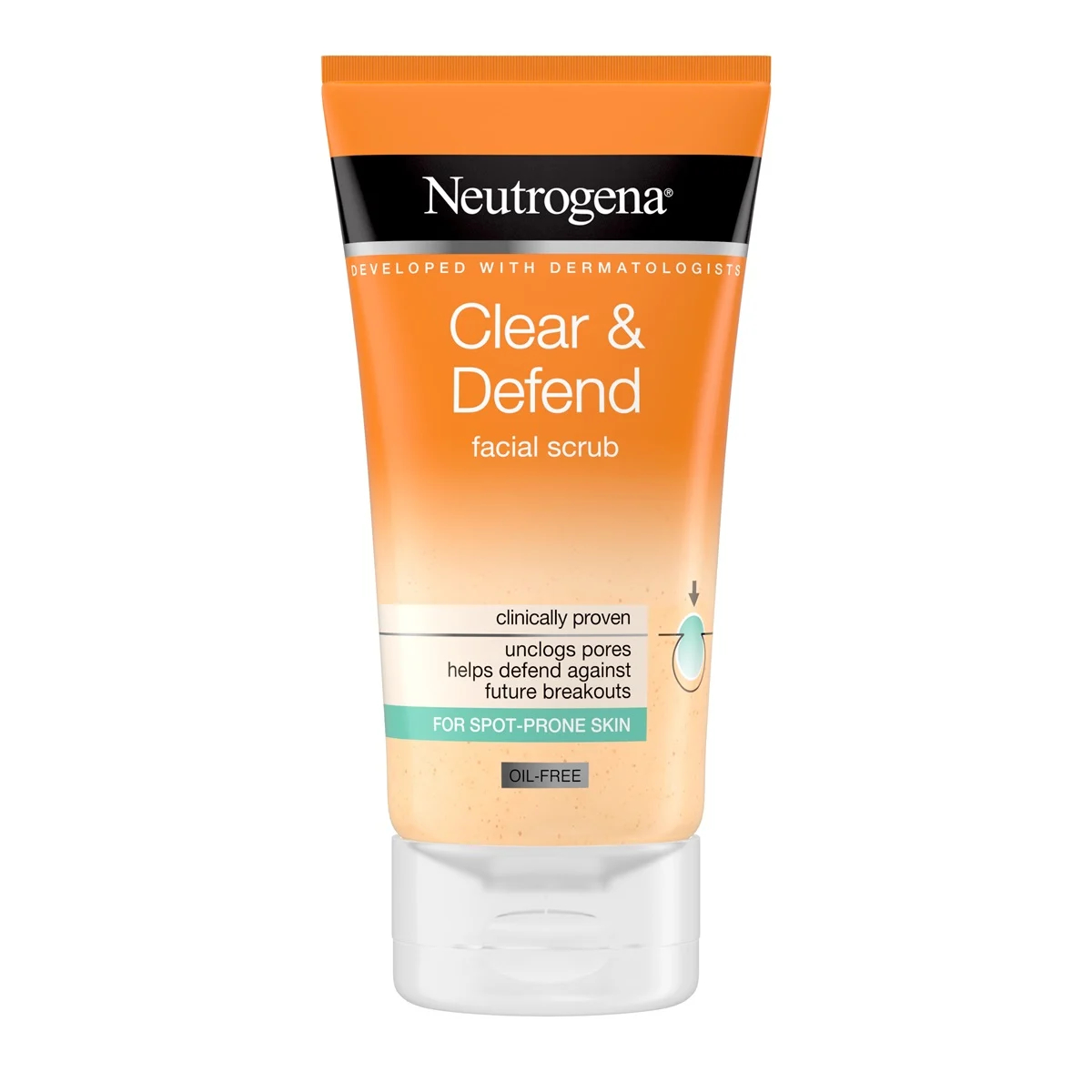 Neutrogena Clear & Defend Facial Scrub 150ml