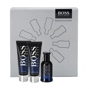 Boss Bottled Night Edt 50 ml + Aftershave Balm 50 ml + Shower Gel 50 ml