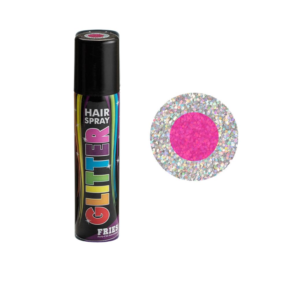 Bravehead Fries Color Hair-Spray Glitter Pink 100ml