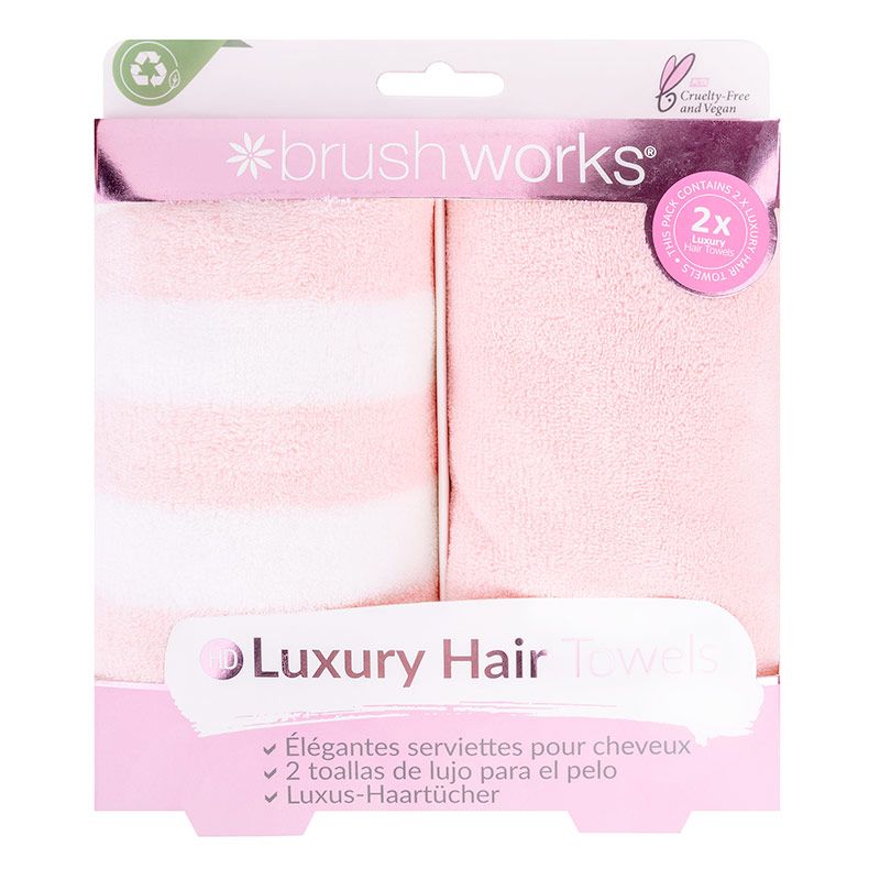 Brushworks Luxury Hair Towels 2 Pack