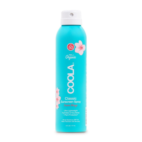 COOLA Classic Body Organic Sunscreen Spray SPF 50 Guava Mango 177ml