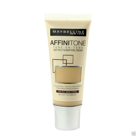 Affinitone Tone-On-Tone Foundation Cream 17 Rose Beige 30ml Maybelline