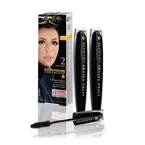 Extra Volume Collagen Mascara / Black. Duo-Pack + Kajalpenna - L´Oreal