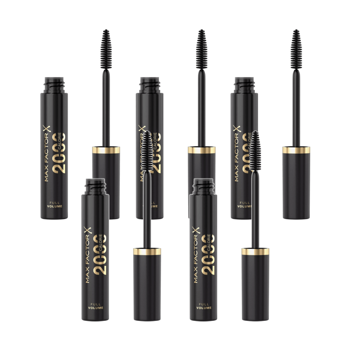 5-pack Max Factor 2000 Calorie Mascara 9ml