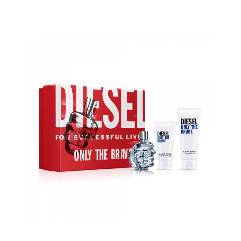 Diesel Only The Brave Edt 75ml + Shower Gel 100ml + 50ml Giftset