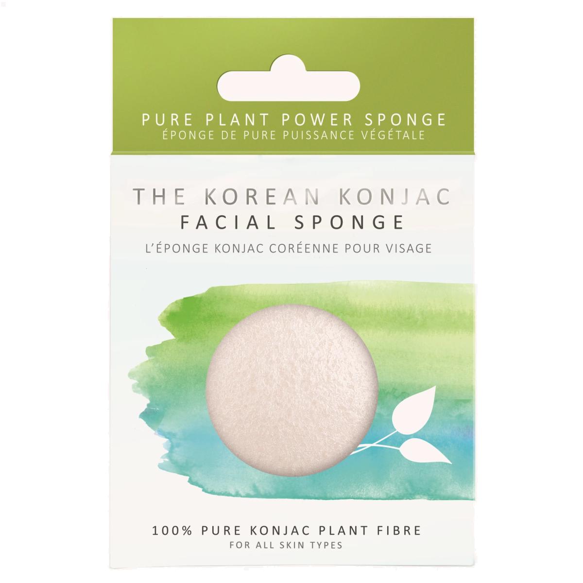 Korean Konjac Sponge Premium Facial Puff Pure White